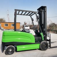 Chariot élévateur électrique 3 tonnes, mât à deux étages, certifié CE, hauteur de levage 3-7m, batterie lithium à charge rapide en 2 heures, garantie 12 mois