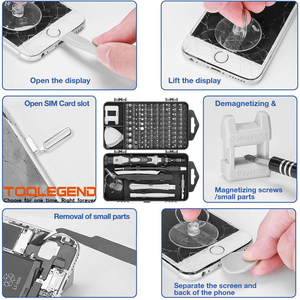 Bộ tuốc nơ vít 122 mảnh đặt máy tính điện thoại di động và bộ dụng cụ sửa chữa dụng cụ chính xác khác nhau - Product Image 4