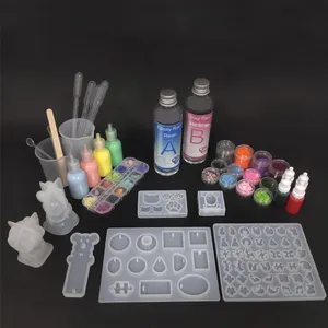 Art Supplies Handwerk Uv Snelle Cure Ab Lijm, Transparant Pigment Crystal Clear Epoxy Resin Kit Voor Beginner