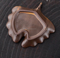 Porte-encens en feuille de ginkgo haut de gamme résistant à la poussière et brûleur d'encens d'intérieur & décoration de table à thé