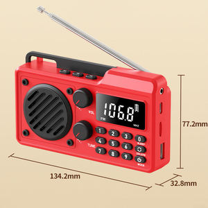 6-Band AM/FM/SW Portable Radio, 1500mAh Rechargeable MP3 Player with LED Display & Built-in Speaker for Seniors - Product Image 4