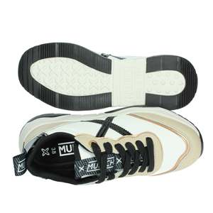 Zapatillas Munich Donna 8770105 Blancas Beige de Lona, Zapatos Modernos - Product Image 6