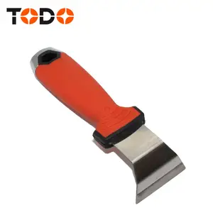 TODO güçlü TPR kolu kavisli bıçak paslanmaz çelik macun bıçak boya kazıyıcı