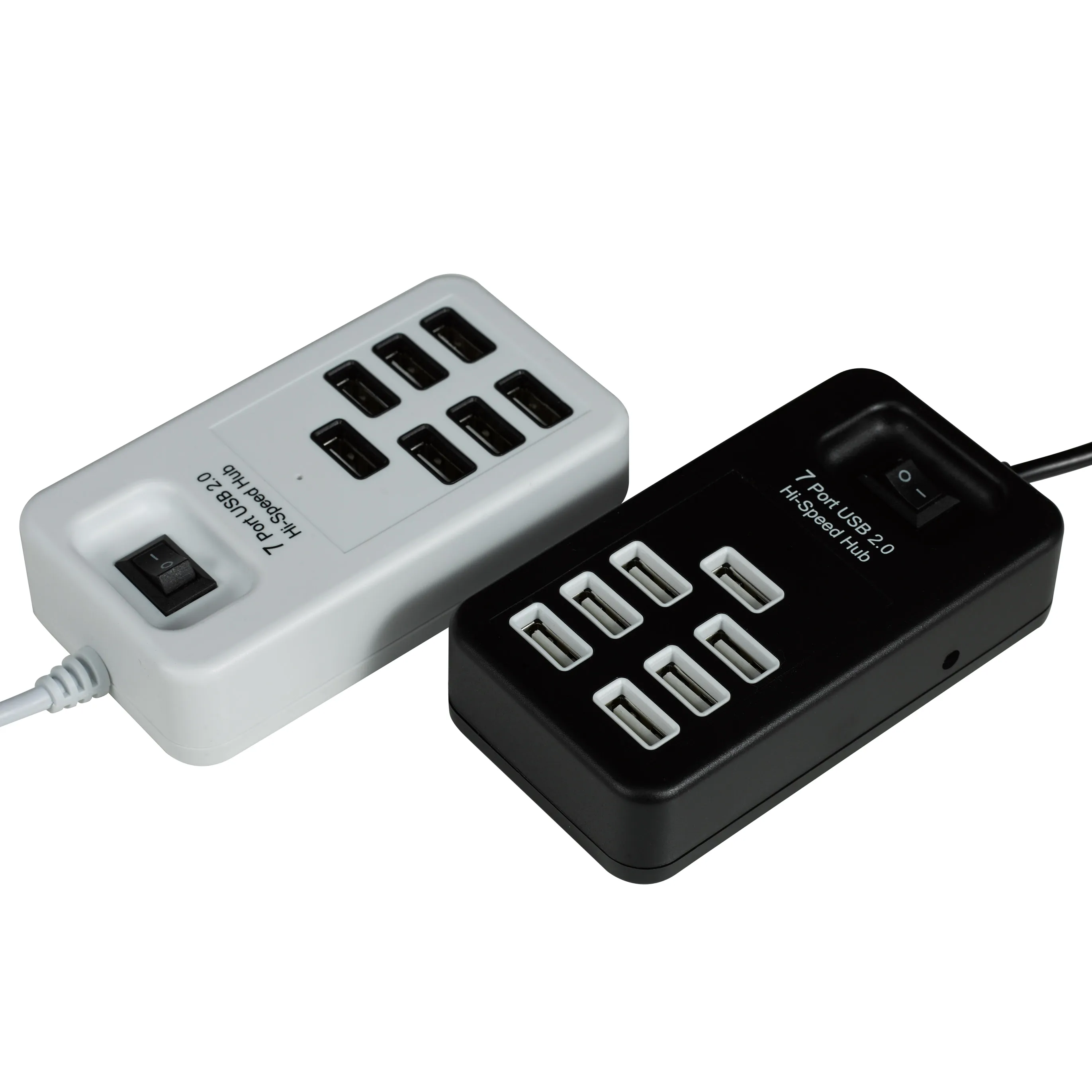 P-1602 7 in 1 1.0M cable USB Hub 7 Port High Speed USB 2.0 480Mbps USB Hub with Switch Splitter For PC Mac Computer Accessories