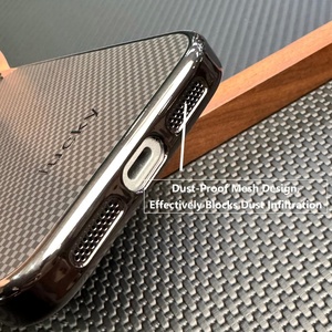 Funda de Teléfono de Cuero PU con Textura de Fibra de Carbono Magnética y Revestimiento de Lujo para iPhone 18 17 Pro Max con Protector de Lente HD - Product Image 6