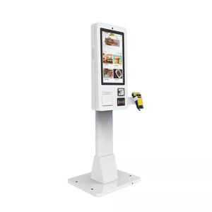 Machine de commande de nourriture à écran tactile PCAP 21.5 "23.6" 32 pouces Kiosque de paiement en libre-service avec POS NFC QR <span class=keywords><strong>COD</strong></span> pour restaurant - Product Image 1