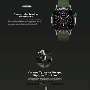Infinix XWatch N4 นาฬิกาอัจฉริยะหน้าจอสัมผัส AMOLED ขนาด 41-43 มม. ตัวเรือนสแตนเลส สายหนัง สำหรับทุกเพศ พร้อมฟังก์ชั่นติดตามสุขภาพ - Product Image 1