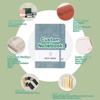Carnet à couverture rigide de qualité supérieure A5, impression personnalisée OEM ODM, cuir PU, vente en gros pour les cadeaux promotionnels de marque d'entreprise