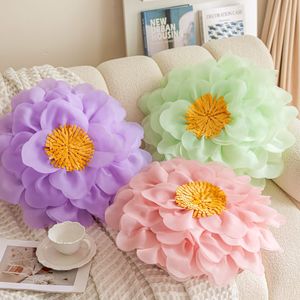 Funda de Almohada Personalizable con Flores de Tul Tridimensionales, Estilo Princesa de Lujo, Primavera 2026, Estilo Ins, para Dormitorio - Product Image 2