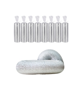 Manguera de Aire Flexible Gris Aluminio Sin Aislamiento para Ventilación, Extracción de Aire en Baños y Aplicaciones de HVAC - Product Image 1