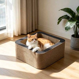 Enclos à griffes robuste et ergonomique pour chat, <span class=keywords><strong>cube</strong></span> compact pour jouer, se reposer et griffer, pour les acheteurs en gros - Product Image 1