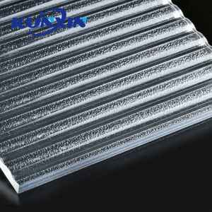 Foglio acrilico di plastica ondulato a strisce spesse 2 - 10 mm in rilievo a coste testurizzato foglio attile - Product Image 3
