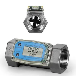 K25 Tankstation Speciaal Voor Tanker Aluminiumlegering Brandstof Digitale Turbine Flow Meter