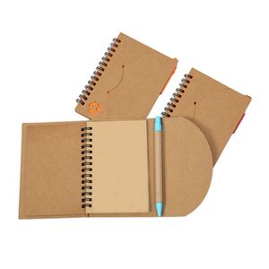 Personalized Spiral <b>Notes</b> Flag Kraft Paper Mini Small Notebook Custom Notepads With Pen <b>Sticky</b> <b>Note</b> - Product Image 5