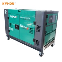 Groupe électrogène diesel silencieux refroidi par air, bicylindre, 4 temps, en V, monophasé/triphasé, puissance égale, ATS, 50 Hz