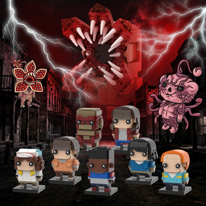 Set di Costruzioni Modello <span class=keywords><strong>Stranger</strong></span> <span class=keywords><strong>Things</strong></span>, Action Figure Brick Head, Giocattoli Brick Square Head, Regalo per Bambini - Product Image 3