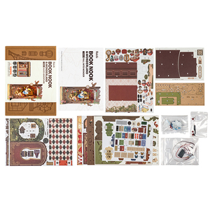 <span class=keywords><strong>Robotime</strong></span> Rolife Juguetes para Armar a Mano, Casa en Miniatura DIY TGB12 Fall Into Wonder Book Nooks, Rompecabezas 3D de Madera - Product Image 6
