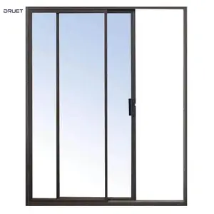Removable Operating Tempered Glass Shower Partition Partition Wall Sliding Door Doors For Living Room