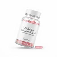 Kapsul Pemutih Kulit OEM Glutathione Collagen Softgel 500mg Kolagen Terhidrolisis Vitamin C Asam Hialuronat Biotin