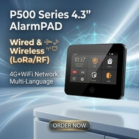 P800s 7-Zoll Touchscreen Heim-Alarmsystem Sicherheits-Videokameras Video-Türklingel Tuya Smart WiFi GSM Batteriebetriebenes Intelligentes Alarmsystem