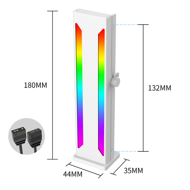 Desktop Computer Case 5V 3Pin ARGB Video Card GPU Water Cooling Kit Support Stand Graphics Card Bracket VGA Holder