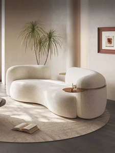 Morden ensemble de meubles de maison modulaires personnalisés canapé <span class=keywords><strong>intérieur</strong></span> doux lin cuir velours tissu canapés de salon - Product Image 4