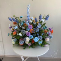 Arche de fleurs artificielles vibrantes pour mariage, ensemble de fleurs pour décoration de mariage romantique, fabriqué en Chine avec une haute qualité