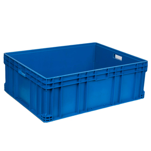 Custom PP Material 800*600*280mm Recycle divided stacking plastic logistic moving Storage Crate For Electronics Tooling Storage