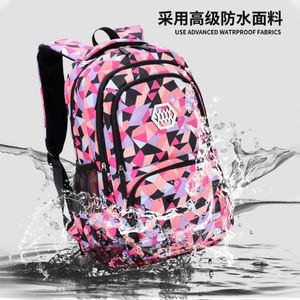 Conjunto de mochila escolar de tres piezas transfronteriza para niñas de escuela primaria Mochila ligera de nailon Camo para escuela secundaria - Product Image 4