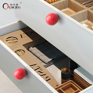 Oukali Colored <strong>Ceramic</strong> Cabinet Door <strong>Cupboard</strong> Handles Simple Wardrobe Drawer Ball Single Hole Furniture <strong>Knobs</strong> - Product Image 4