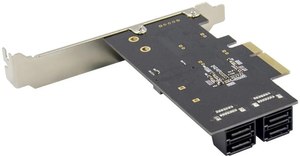 Carte d'extension Fervit PCIe X4 JMB585 SATA&M.2 Key B SATA6Gbps - Product Image 6