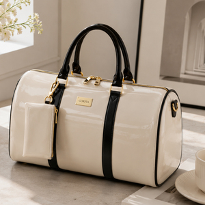 Custom PU Leather Logo New Design Luggage <b>Bag</b> Large Capacity Zipper Closure Travel <b>Bags</b> for Unisex - Product Image 3