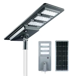 High Brightness 60W 100W 180W 240W Integrated LED Solar Street Lights with Remote Control for Garden Park Road Street Lamps