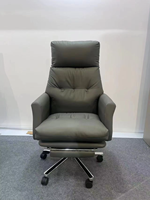 bureau ergonomique avec chaise d'ordinateur de travail ergonomique en maille pivotante en cuir pour salle de réunion