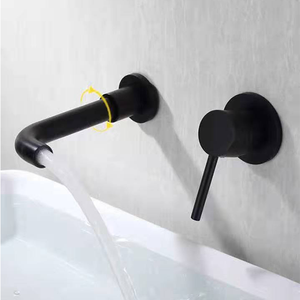 <span class=keywords><strong>Robinet</strong></span> de lavabo <span class=keywords><strong>mural</strong></span> Antique en cuivre, mitigeur de la salle de bains à deux trous <span class=keywords><strong>mural</strong></span> eau chaude et froide - Product Image 6