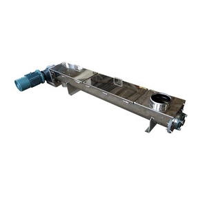 <span class=keywords><strong>Transportador</strong></span> de <span class=keywords><strong>tornillo</strong></span> en espiral de acero inoxidable para mezcla de transporte de harina montado en grano ajustable de longitud DZJX - Product Image 5
