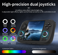 Console de jeu vidéo portable avec écran IPS de 3,95 pouces, couleurs RVB RGCubeXX, joystick, batterie de 3800 mAh, connexion Wifi