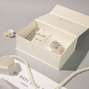 Caja de Embalaje Magnética Rectangular de Cartón Reciclable Ecológico Personalizada Zebo para Joyería - Product Image 4