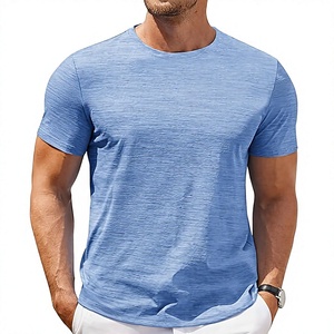 Camiseta Deportiva de Manga Corta para Hombre, Lisa, Casual, con Bolsillo Frontal Personalizado, Antiarrugas, Transpirable, de Algodón Jersey, Opciones de Tallas Grandes ODM - Product Image 1