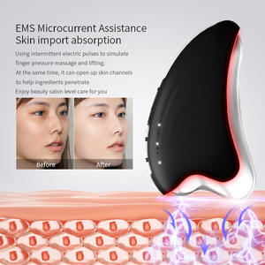 Dispositivo de Belleza Facial y de Cuello 3 en 1 con Calor y Frío, Alta Frecuencia Galvánica, Masajeador Facial Gua Sha - Product Image 3