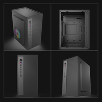 Boîtier de mini-tour MicroATX ITX en acier SPCC de 0,35 mm avec alimentation supérieure pour ordinateur de bureau