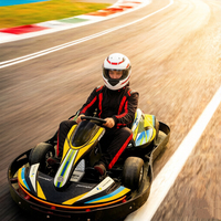 Go Kart Eléctrico con Control Remoto y Velocidad Ajustable, Velocidad Máxima de 60 km/h, Capacidad de Carga de 200 kg, para Adolescentes y Adultos