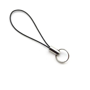Phone <b>Lanyard</b> Black <b>Polyester</b> Rope Metal Lobster Clasp 10 Cm Length Mobile Phone Strap Keychain Accessory - Product Image 5