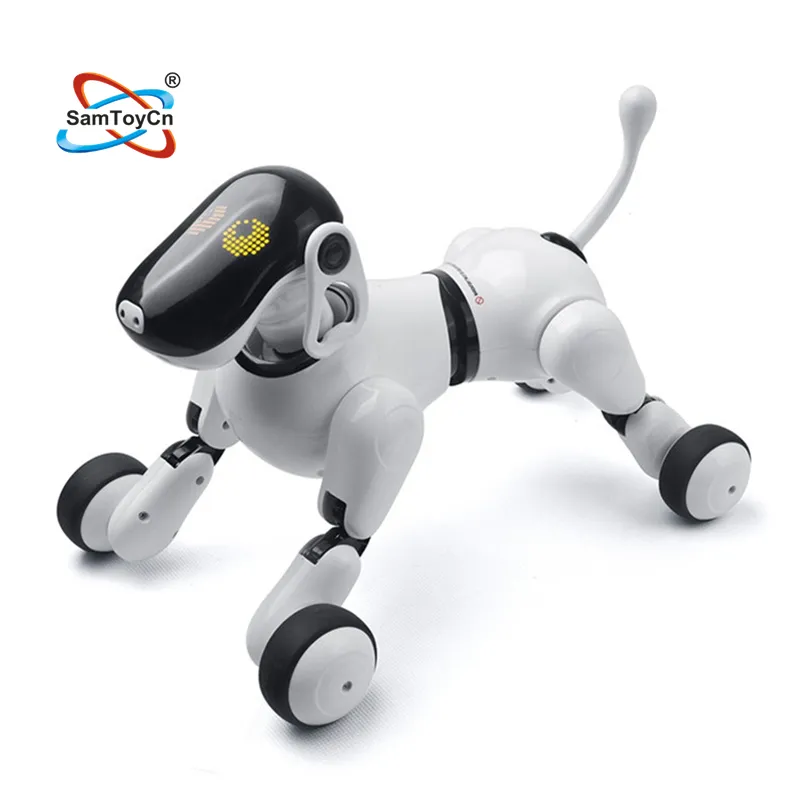 एप्लिकेशन आवाज नियंत्रण टच सेंसर से प्रोग्राम पालतू ऐ स्मार्ट रोबोट कुत्ता
