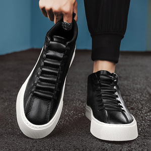 Chaussures de sport montantes décontractées blanches pour hommes, nouvelle collection printemps, respirantes avec doublure en maille, confortables et durables - Product Image 6