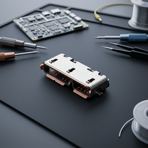 Conector Micro USB 3.0 Tipo B Hembra de Alta Calidad, 10 Pines, SMT, Ángulo Recto, Contacto de Estaño, Durabilidad 5000, Carcasa de Acero Inoxidable, UL94V-0, Resistente al Fuego - Product Image 2