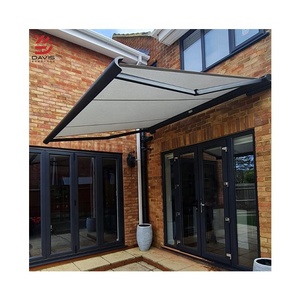 Toldo Eléctrico Plegable Telescópico para Exteriores con Iluminación, para Terraza, Patio, Hogar, Villa - Product Image 1