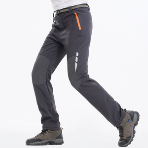 <span class=keywords><strong>Pantalones</strong></span> Largos para Hombre, Combinación de Colores, para Montañismo, Esquí, Soft Shell, Forro Polar Grueso, Cálidos, Casuales, de <span class=keywords><strong>Invierno</strong></span> - Product Image 6
