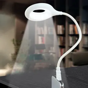 סופר בהירות 3W עגול קריאת אור גמיש מיני USB לילה אור מופעל על ידי מחשב שולחן מנורה
