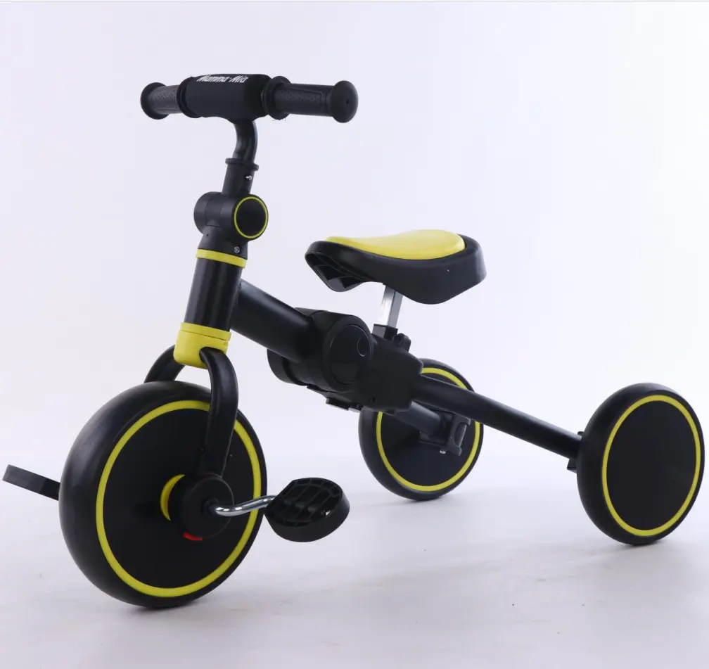 Bicicleta de equilibrio 3 en 1 para niños de 2 a 6 años, triciclo plegable con pedal